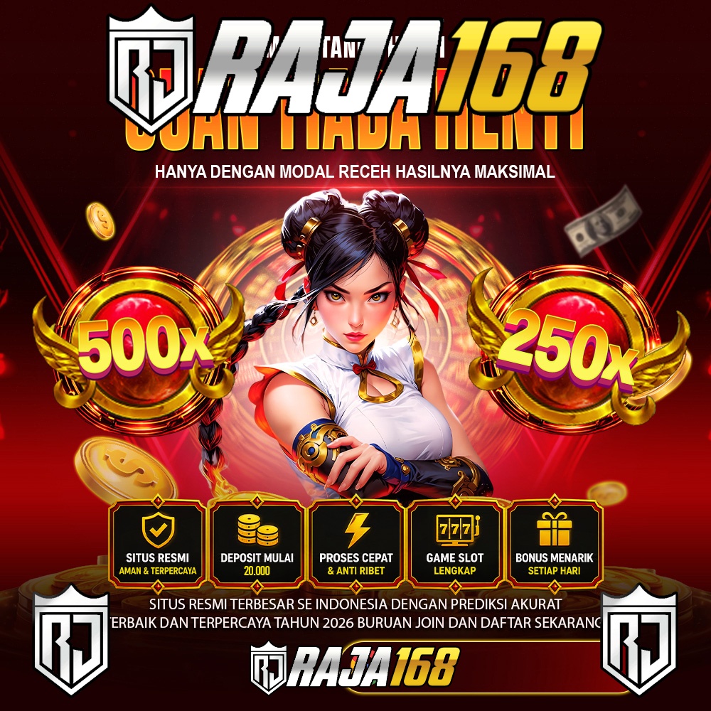 RAJA168: Situs Slot Deposit 5K Pakai Qris Berkualitas Tertinggi & Pasti Cuan!